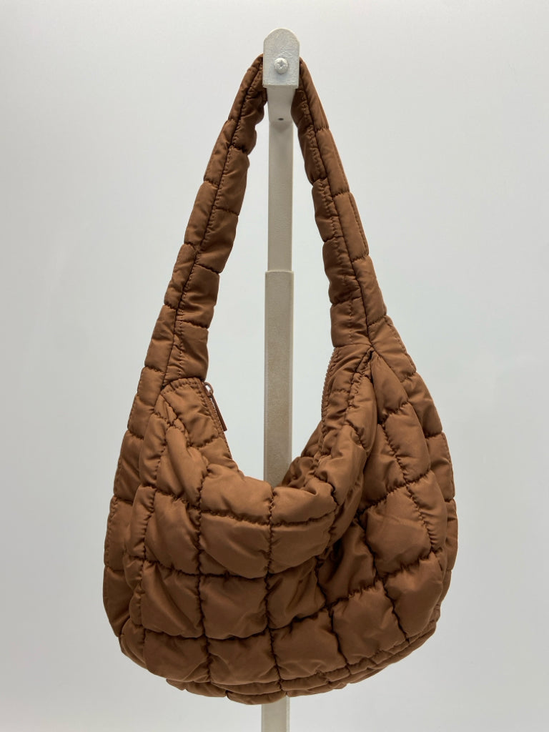 Brown Puffer Handbag