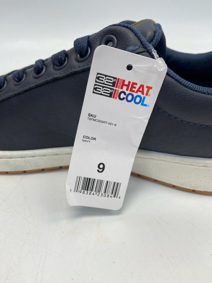NWT 32 Degrees Size 9 Navy Lace-Up Men&
