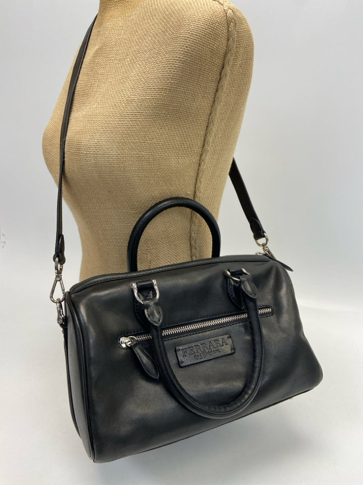 Brighton Black Woven Crossbody