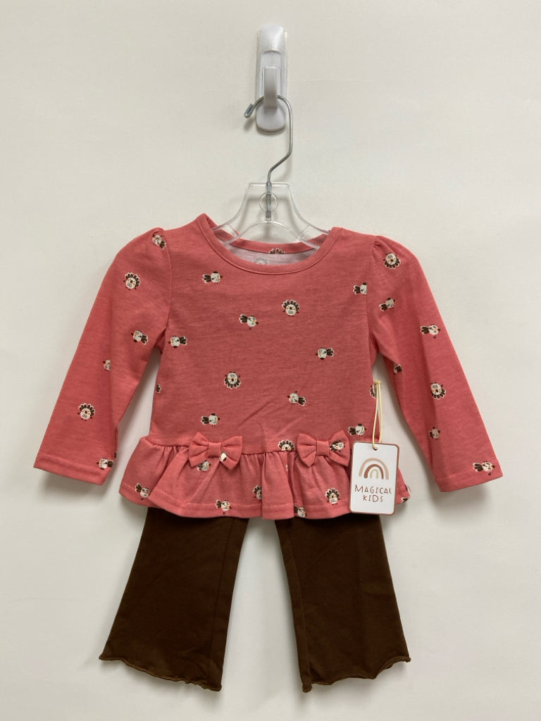 SIZE 12M Pink Brown Girl&