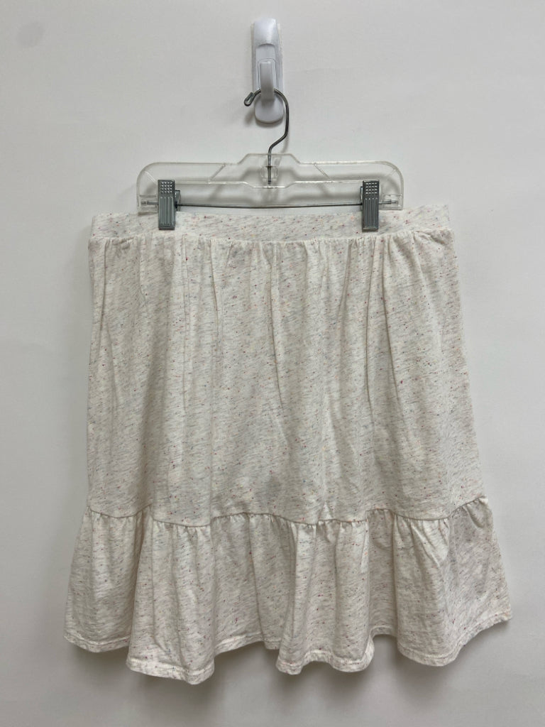 Lands End SIZE 14/16+ Cream Multi Color Speckle Girl&