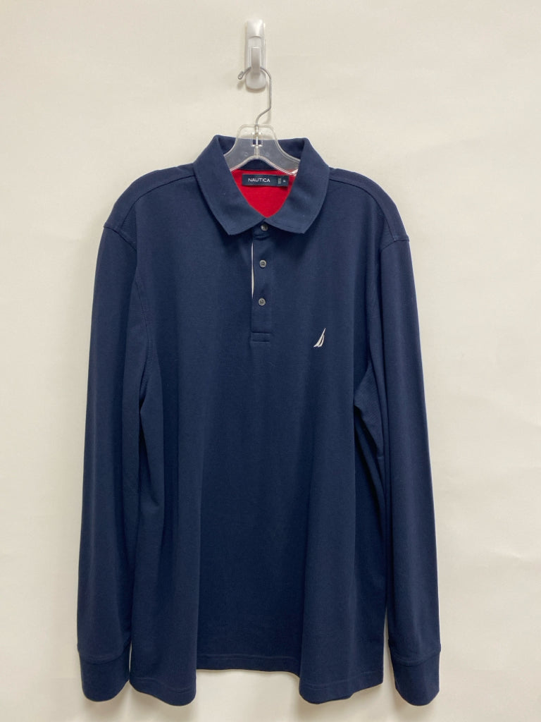 Nautica Size XL Navy Long Sleeve Men&