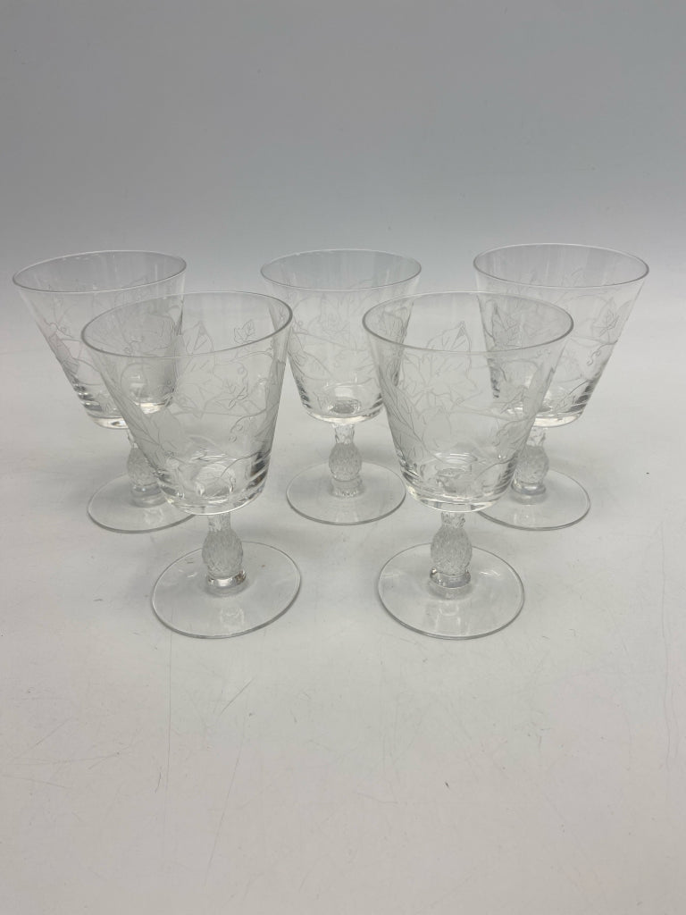 Heisey Clear Frosted Glass Glassware