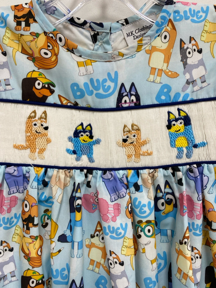 SIZE 5 Aqua Orange Bluey Girl&
