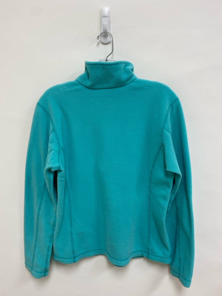 Patagonia Size S Aqua Quarter Button Fleece Ladies Jacket