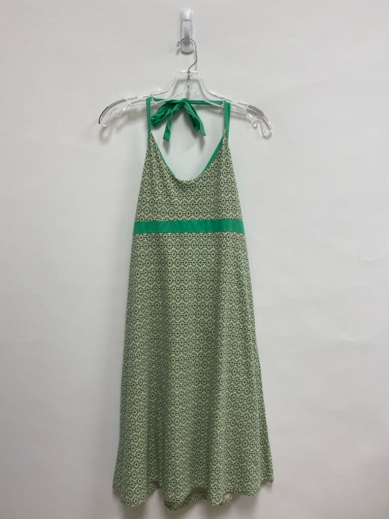 NWT Patagonia Size L Green Beige/Olive Print Ladies Dress