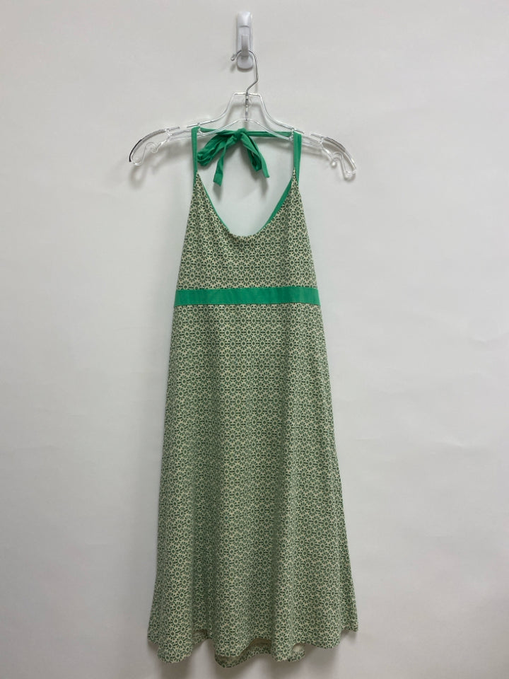 NWT Patagonia Size L Green Beige/Olive Print Ladies Dress