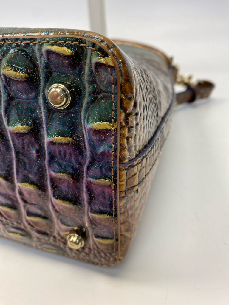 Brahmin Brown Multi-Color Ombre Leather Handbag