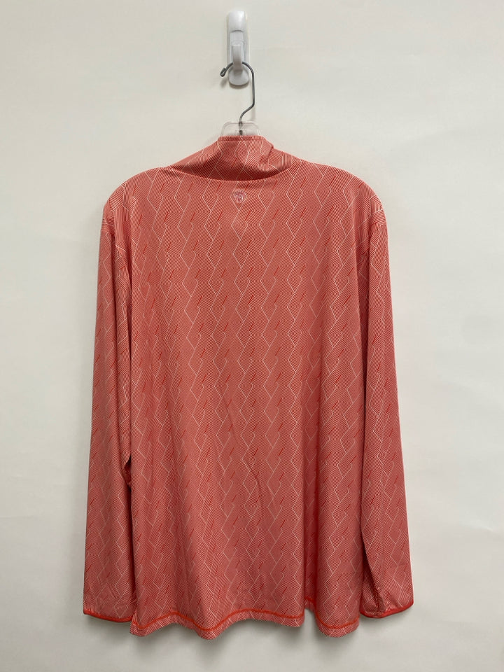 Size L Coral White Diamond Print Men&