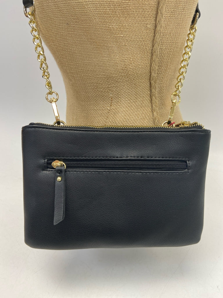 NWT Enzo Black Gold Accent(s) Crossbody