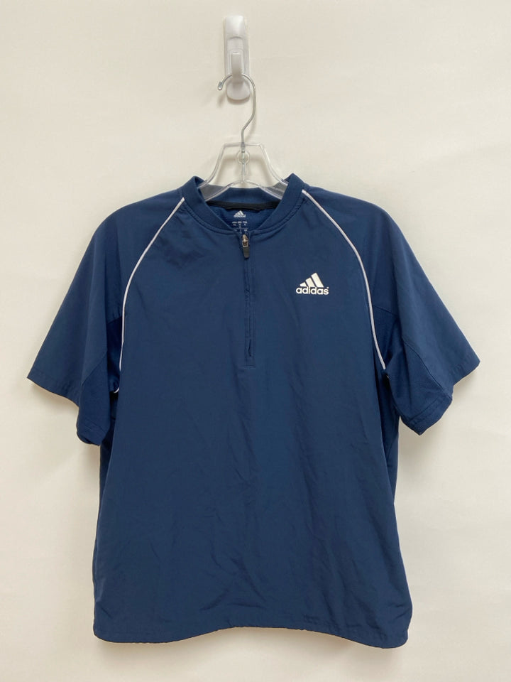 Adidas Size L Dark Blue White Men&