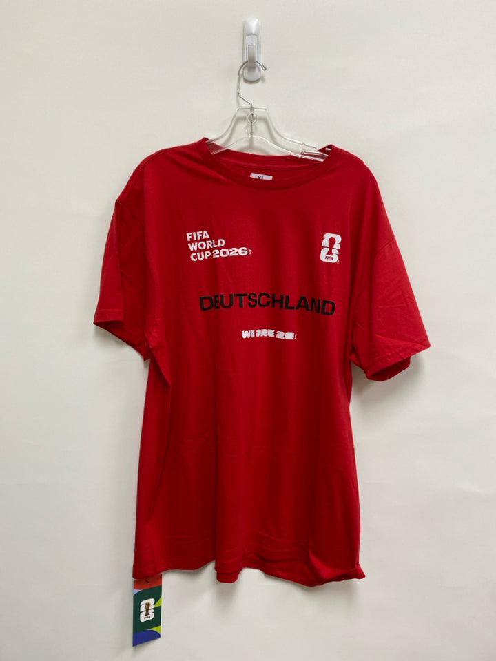 NWT Size XL Red White/Black Soccer Men&