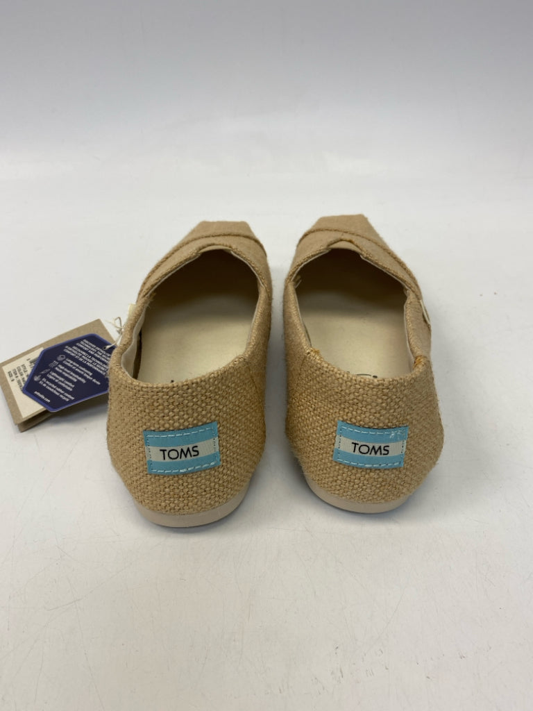 NWT Toms US Shoe Size 9 Brown Burlap Flats