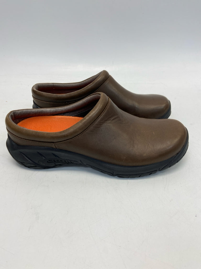 Merrell US Shoe Size 9.5 Dark Brown Clogs