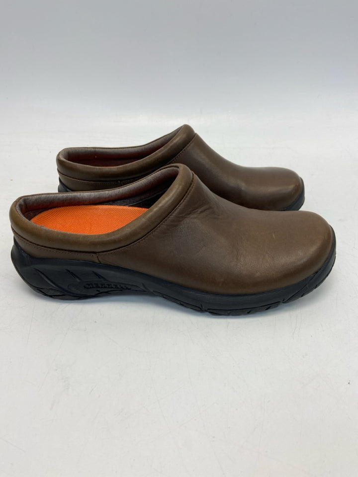 Merrell US Shoe Size 9.5 Dark Brown Clogs