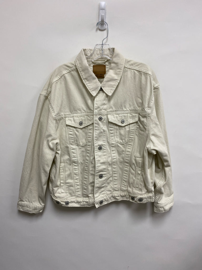 American Eagle Size M Cream Denim Ladies Jacket