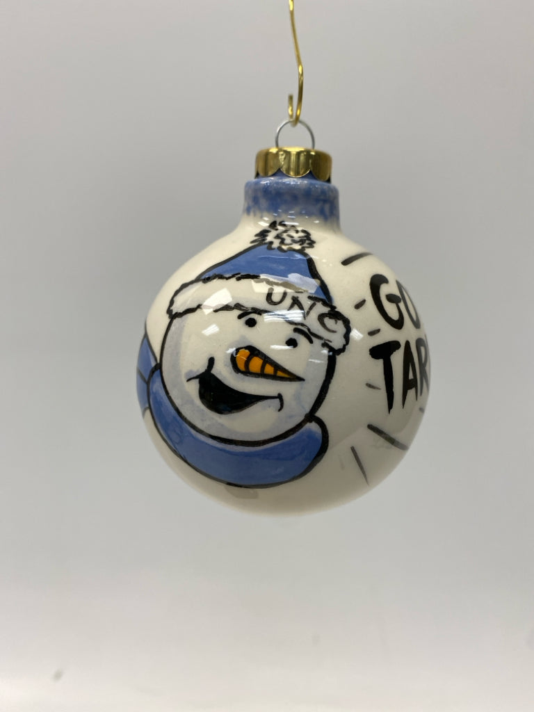 White Blue UNC Ornaments