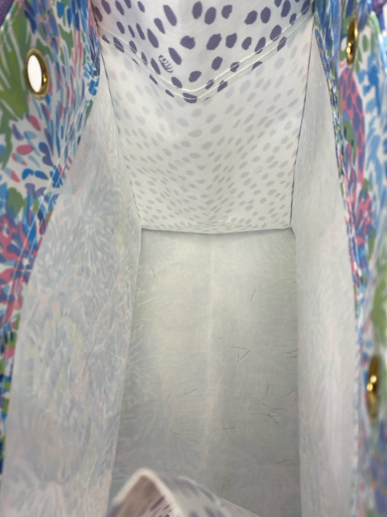 LILLY PULITZER Blue Multi-Color Tote Bag