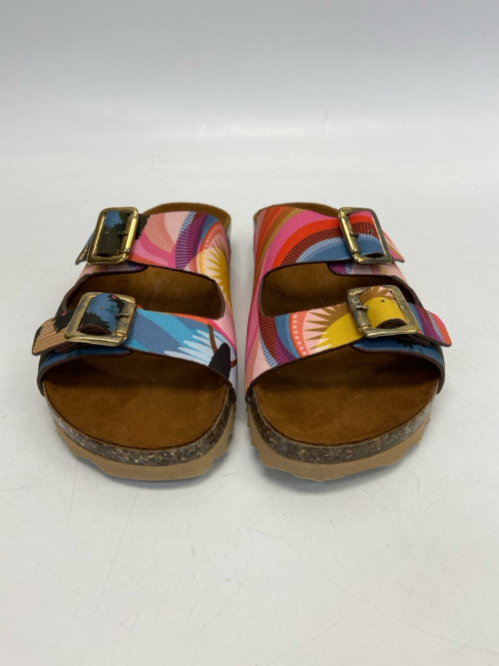 Size 9 Multi-Color Sandals