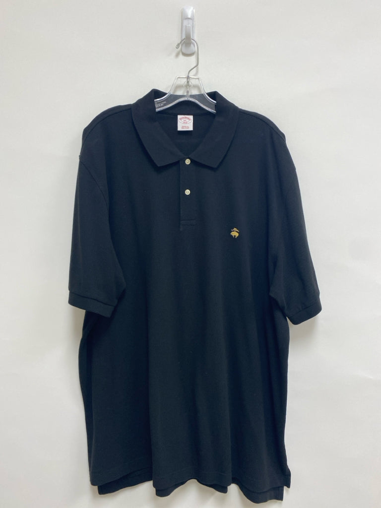 Brooks Brothers Size XXL Black Polo Men&