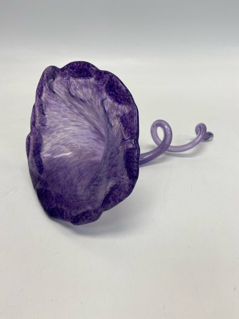Purple Speckles Glass Figurine