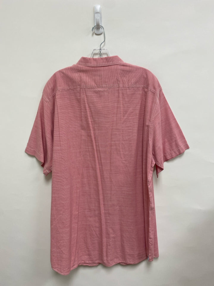 Cremieux Size 2X Pink Button Up Men&