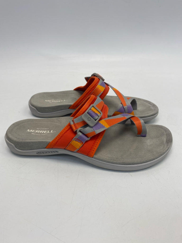 Merrell  Size 8 Orange/gray Purple Sandals