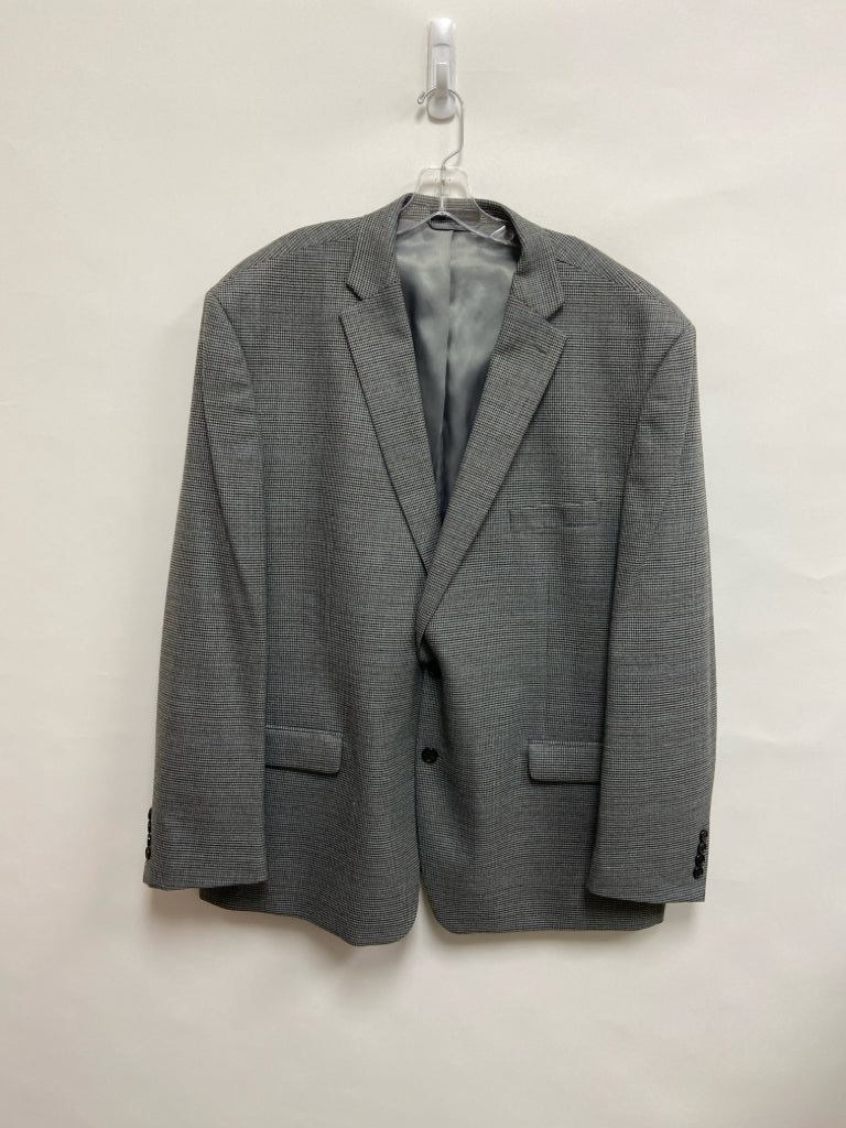 Lauren Ralph Lauren Size 54 Gray Black Plaid Men&