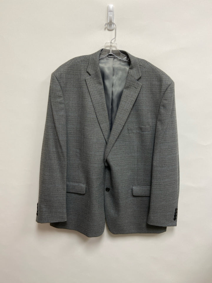 Lauren Ralph Lauren Size 54 Gray Black Plaid Men&