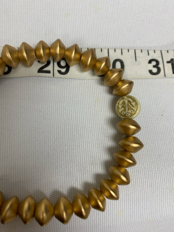 Anchor Beads Gold Color Necklace