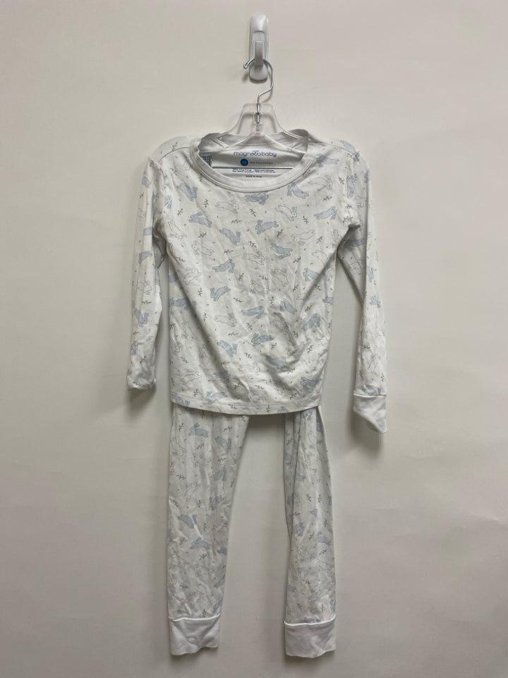 magnolia baby SIZE 10 White Blue Bunnies Boy&