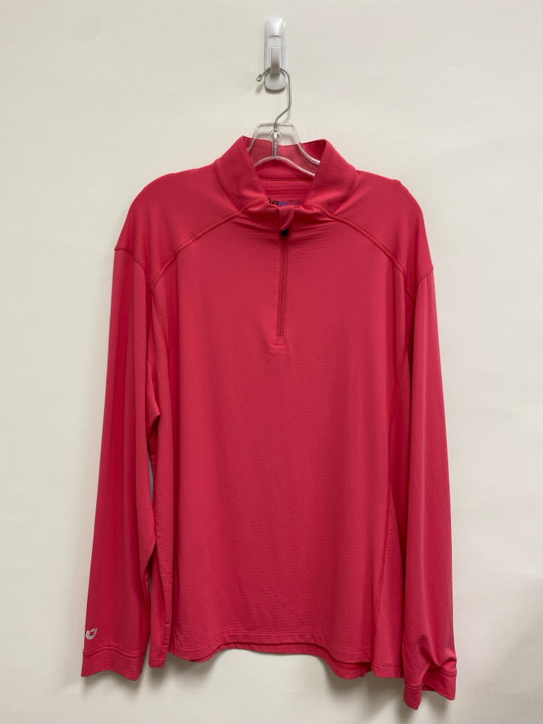 IBKUL Size L Coral Mock Neck Men&