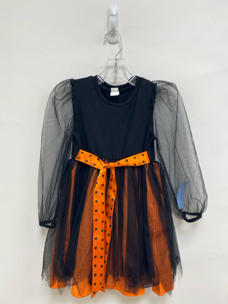 SIZE 5 Black Orange Mesh Girl&