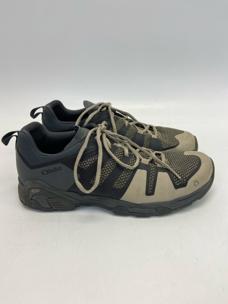 Oboz Size 10.5 Dark Gray Tan Lace-Up Men&