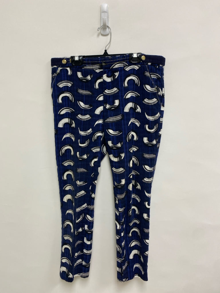 Cartonnier Size 6 Navy White/Black Print Ladies Pants