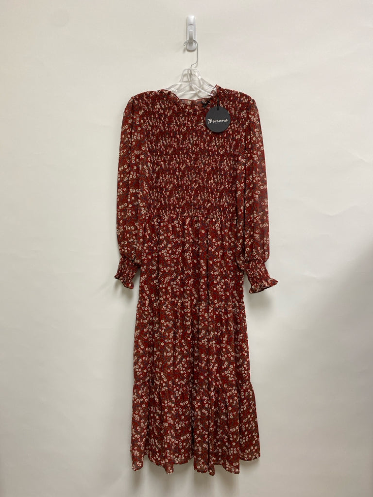 NWT Size 10 Red Pink/Navy Flowers Ladies Dress