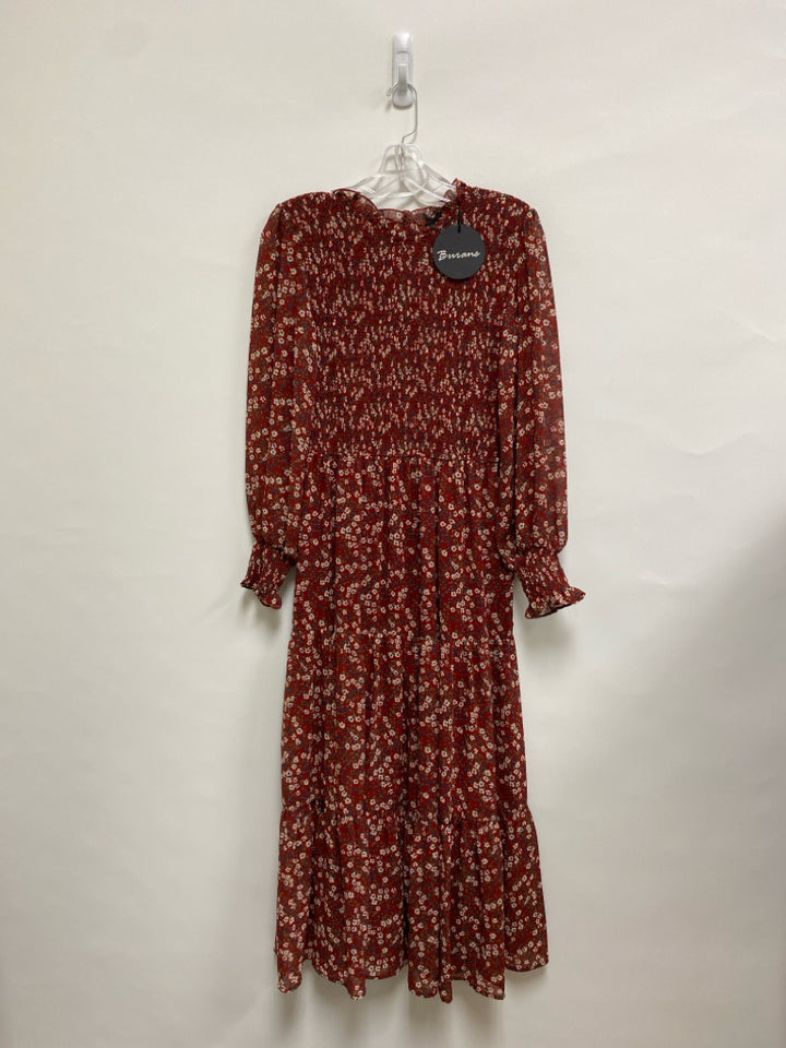 NWT Size 10 Red Pink/Navy Flowers Ladies Dress