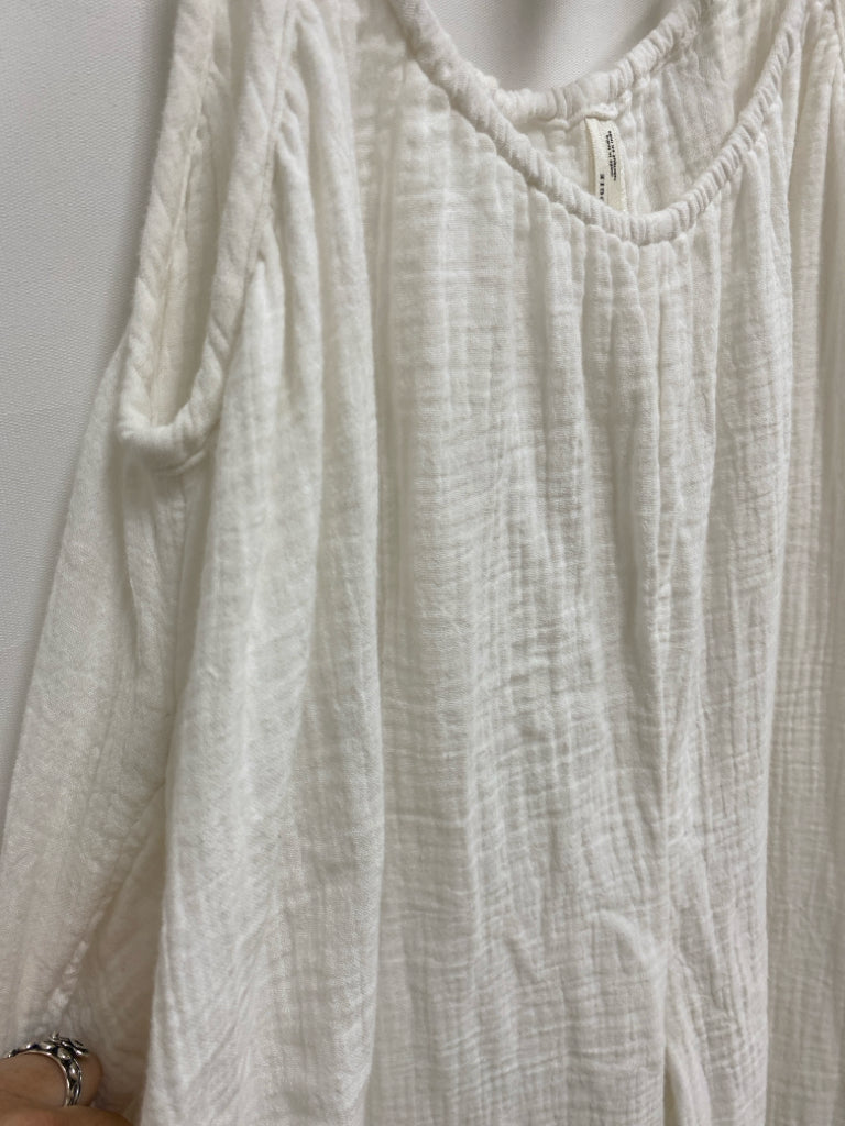 Anthropologie Size XS White Sleeveless Gauze Ladies 2pc Pant Set