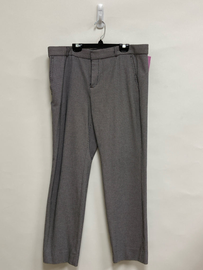 Banana Republic Size 12 Black White Circles Ladies Pants