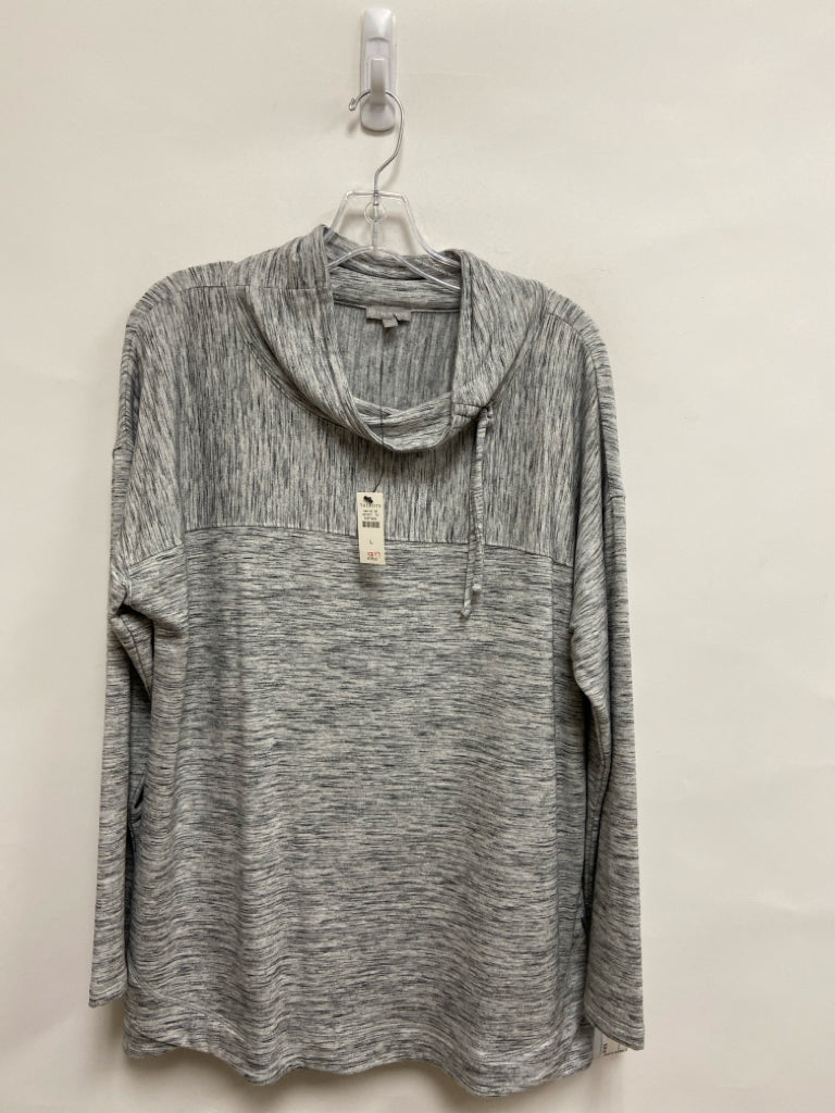NWT Talbots Size L Gray Cowl Neck Ladies Top