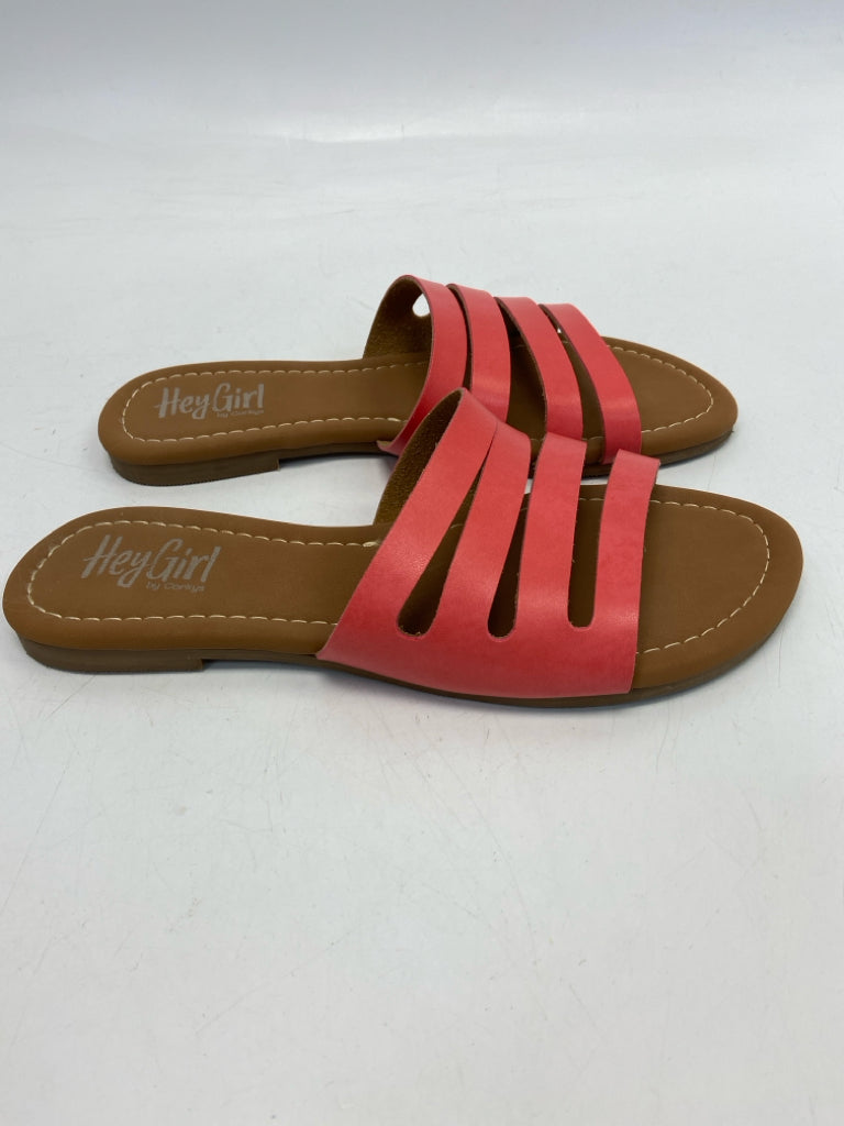 Hey Girl By Corkys Size 9 Coral Sandals