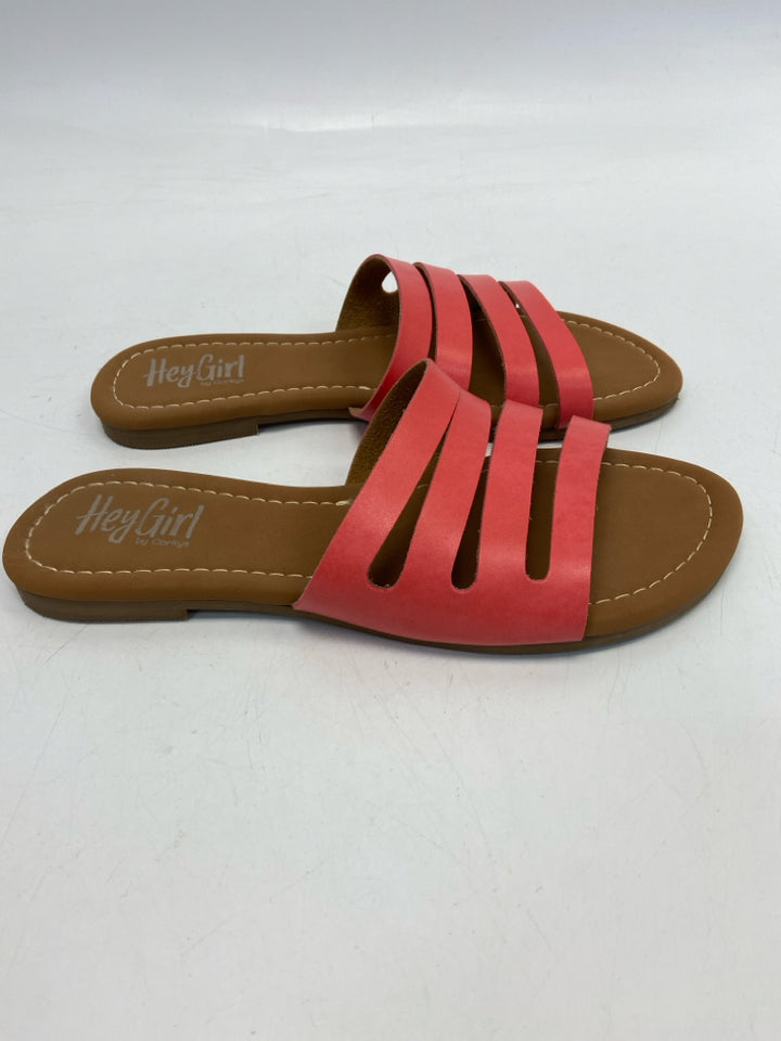 Hey Girl By Corkys Size 9 Coral Sandals