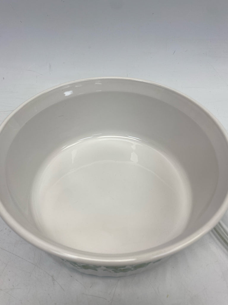Corningware White Green Vine Bakeware