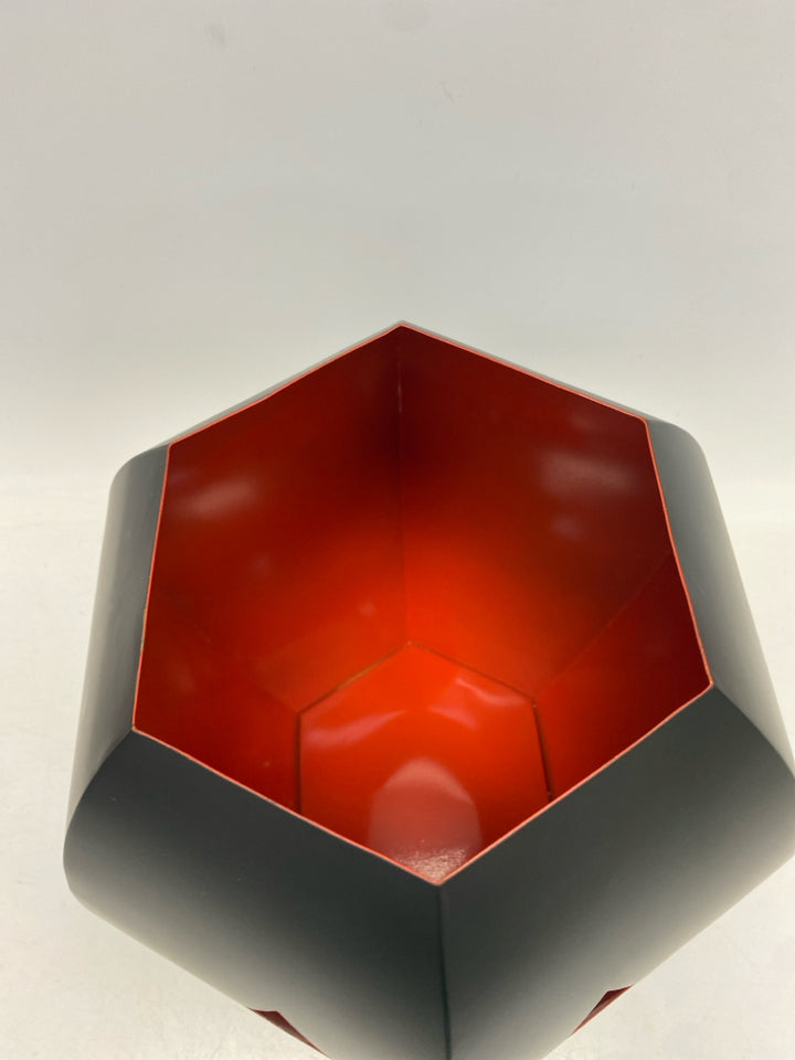 Crate/Barrel Black Orange Metal Halloween