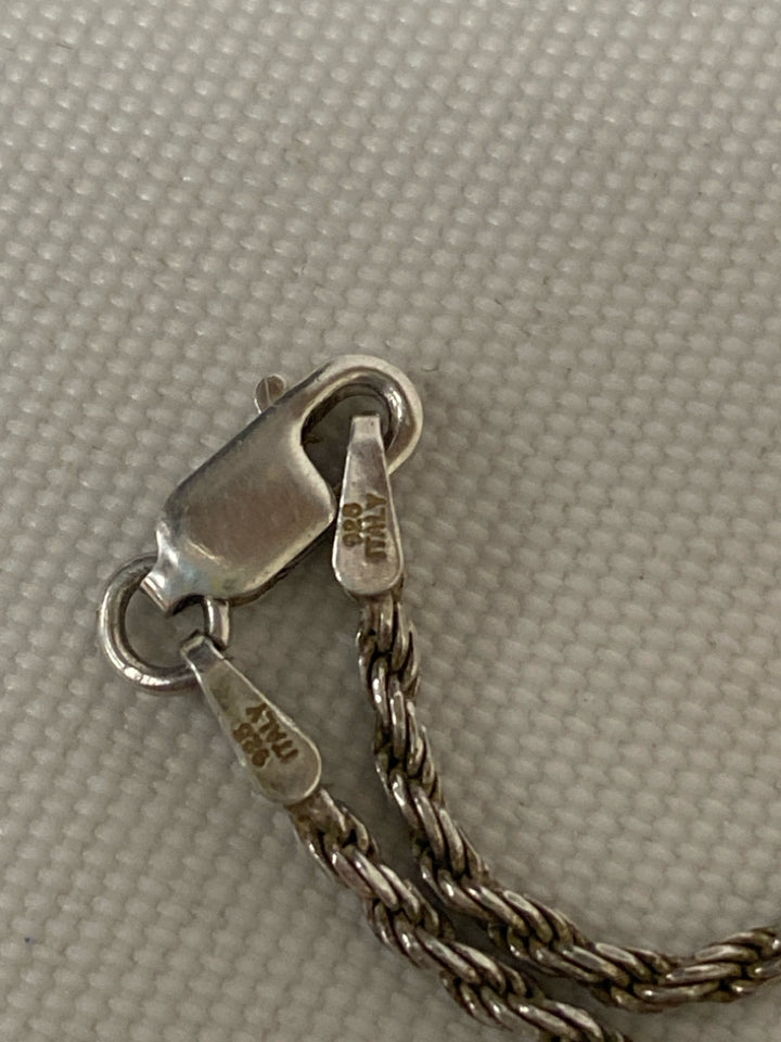 Silver Twisted Necklace