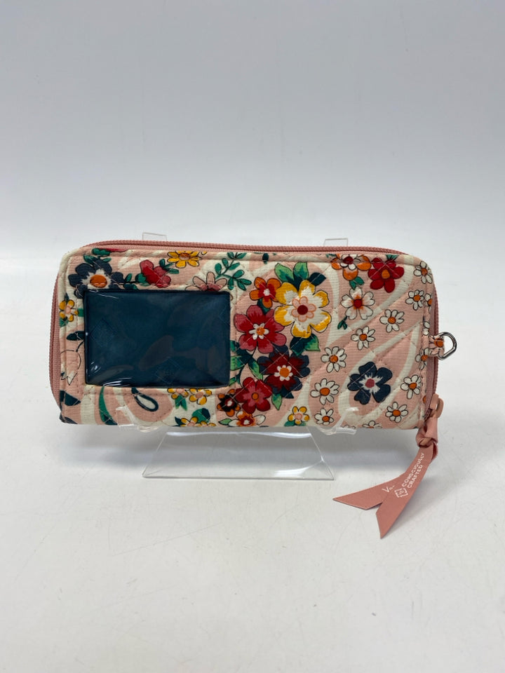 Vera Bradley Pink Multi-Color Flower(s) Wallet
