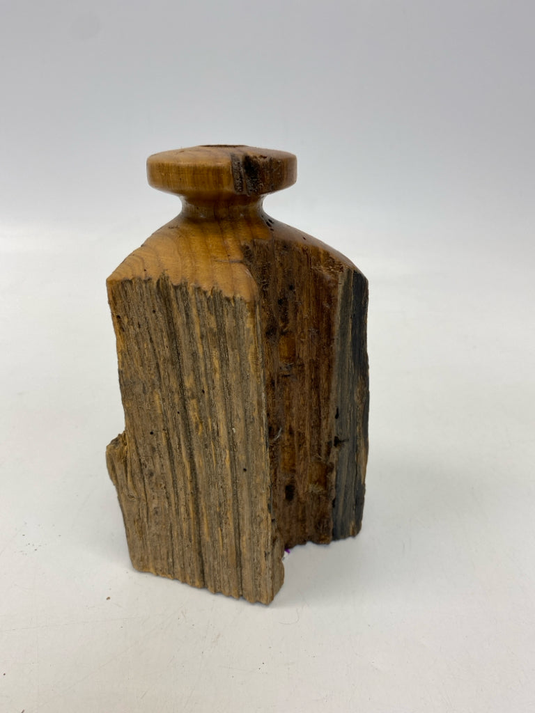 Natural Wood Vase