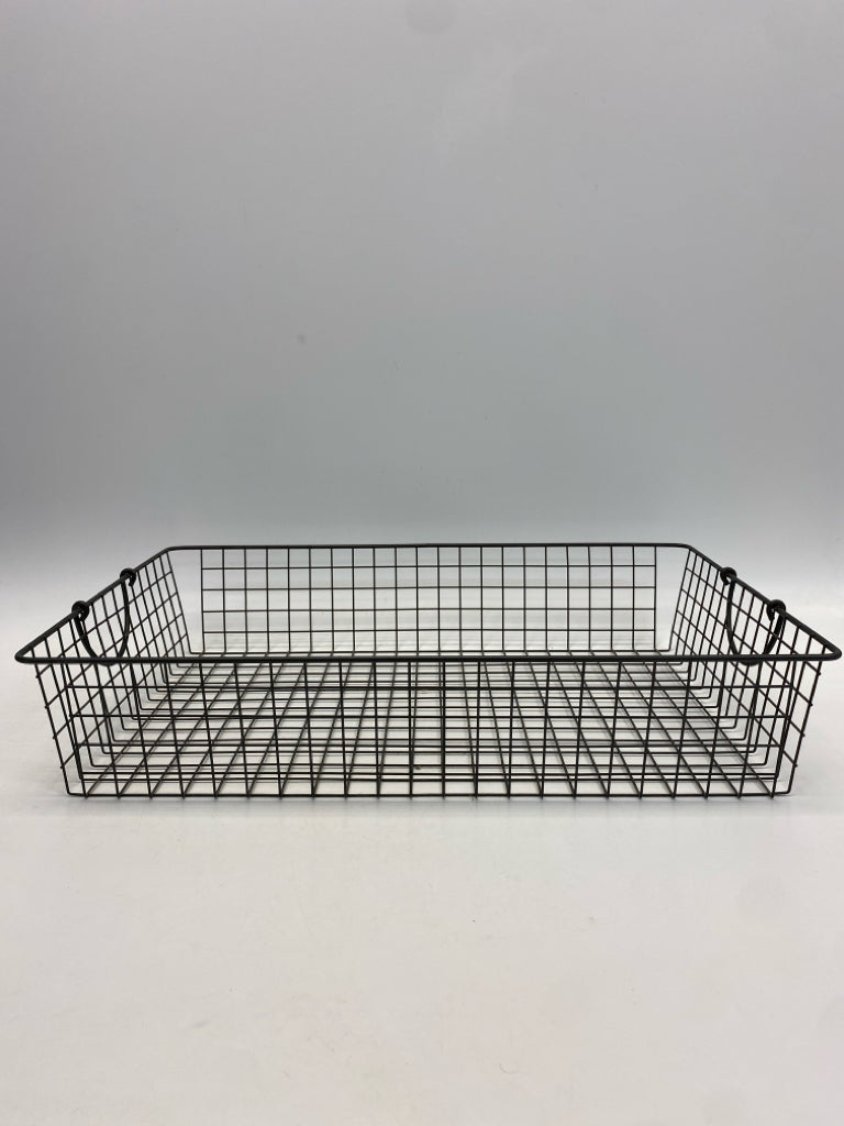 Gray Cut-Out Metal Basket