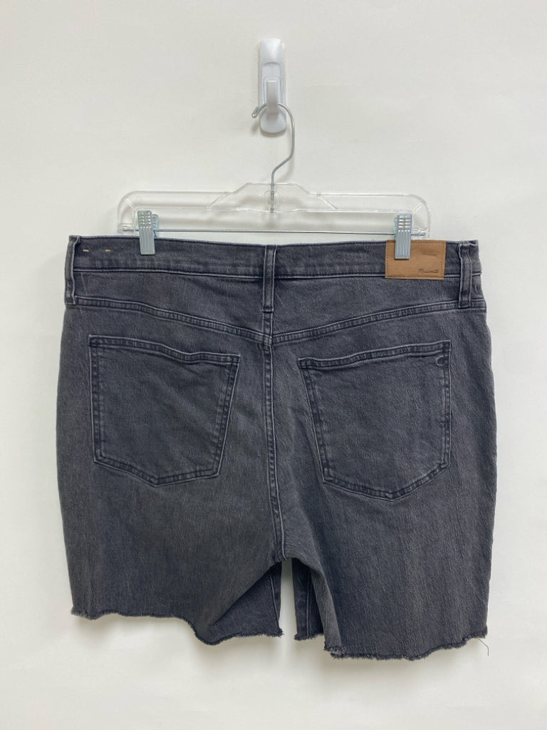 Madewell Size 32 Gray Denim Fringe Ladies Shorts