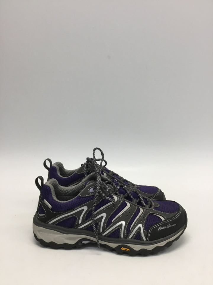 Eddie Bauer US Shoe Size 7.5 Purple Gray Lace-up Sneakers